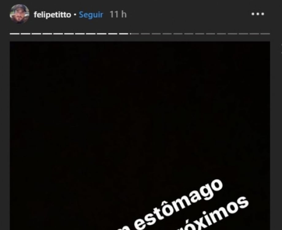 Felipe Titto leva mordida de seu cachorro no momento em que vai pular na piscina