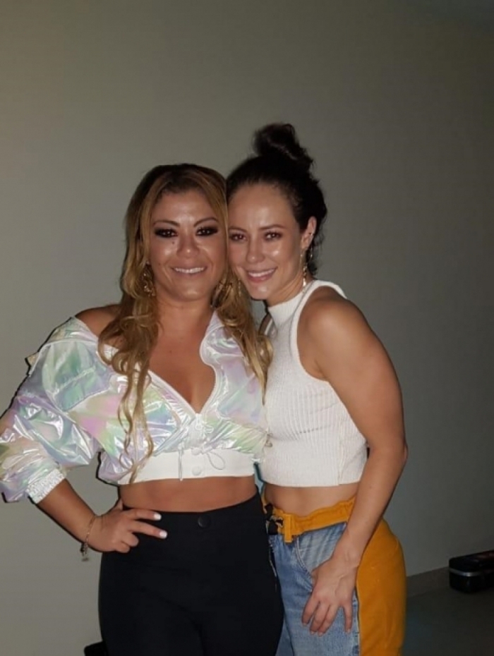 Luka e Paolla Oliveira se divertem em festa