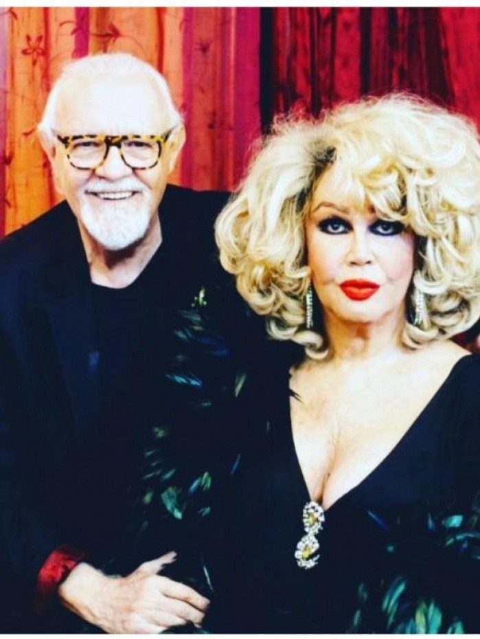 Jane Di Castro posa com Ney Lartorraca