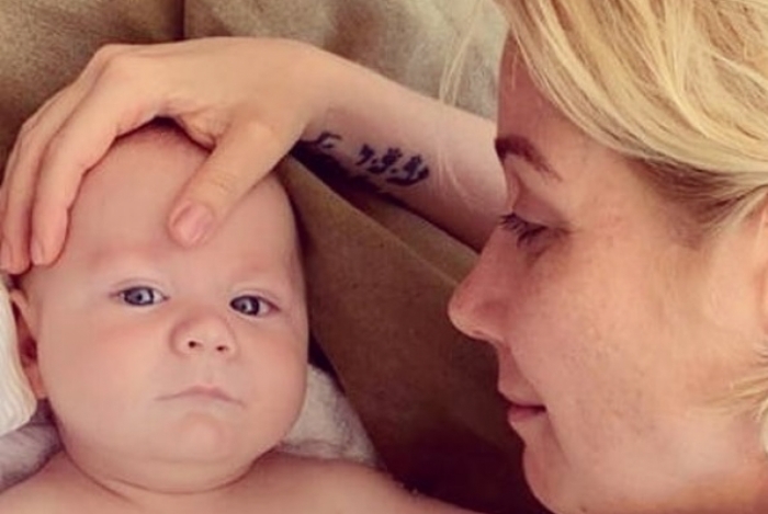 Luiza Possi e o filho, Lucca