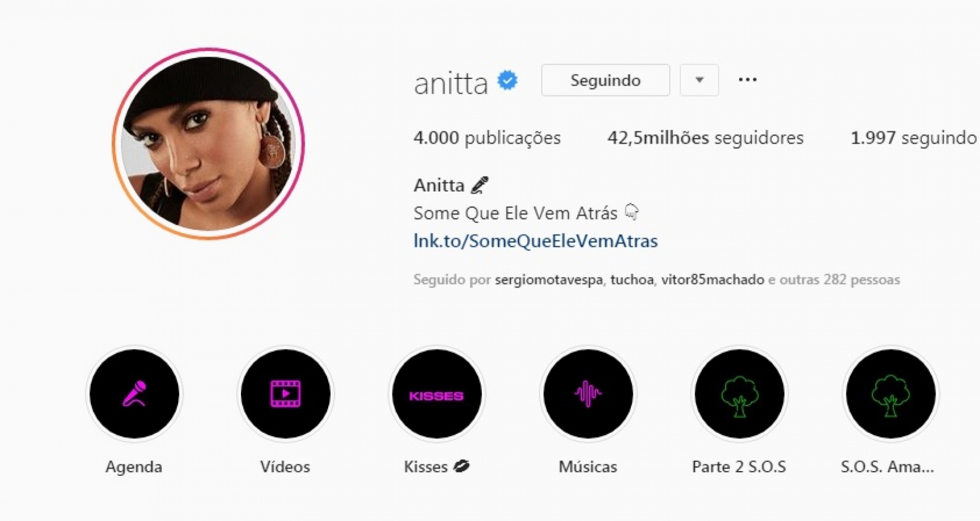 Fãs pediram para cantora trocar a foto