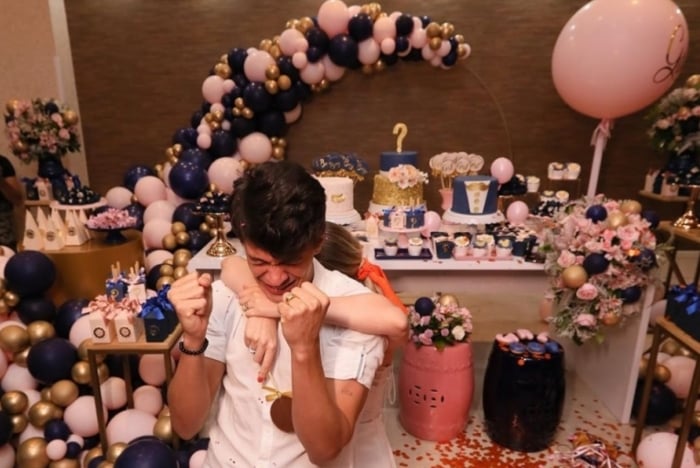 Emoção! Tatá Estaniecki e Julio Cocielo revelam sexo do bebê que esperam