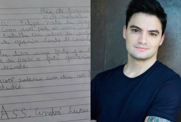 CrianÃ§a sonha em conhecer Felipe Neto