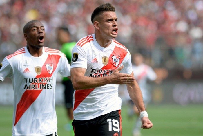 Aos 25 anos, Santos Borr&eacute; &eacute; o maior goleador do River Plate na era  Gallardo, com 47 gols