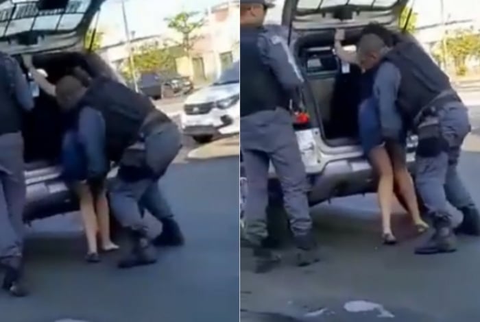 Vídeo da abordagem foi divulgado nas redes sociais
