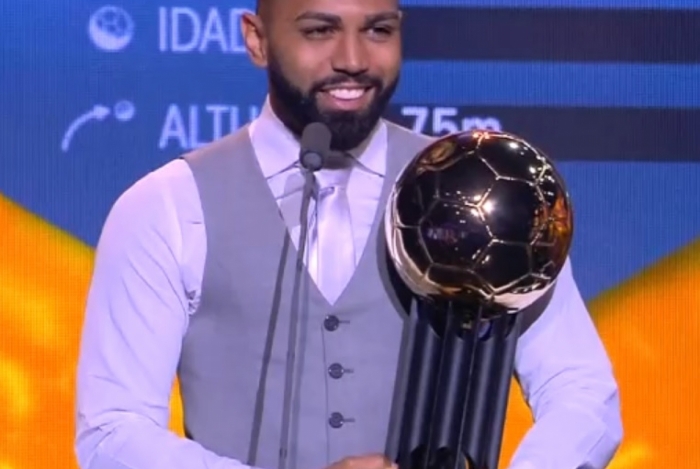 Na Bola de Prata, Gabigol levou três prêmios para casa