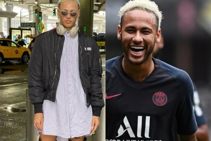 Pabllo Vittar surge com corte de cabelo diferente e fÃ£s o confundem com Neymar