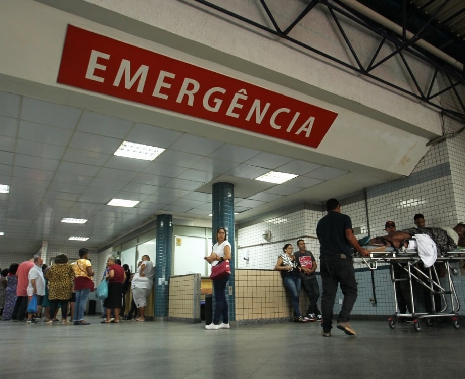 A emergência do Hospital Municipal Salgado Filho, no Méier, atende apenas com 30% dos funcionários 