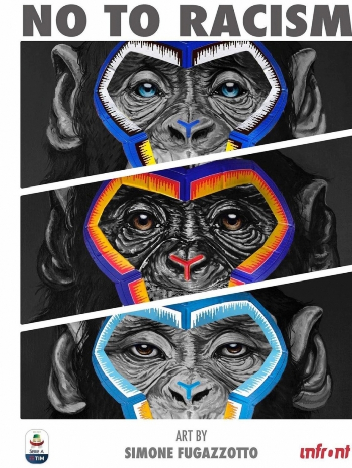 Campanha antirracista organizada pelo Campeonato Italiano &eacute; acusada de racismo 