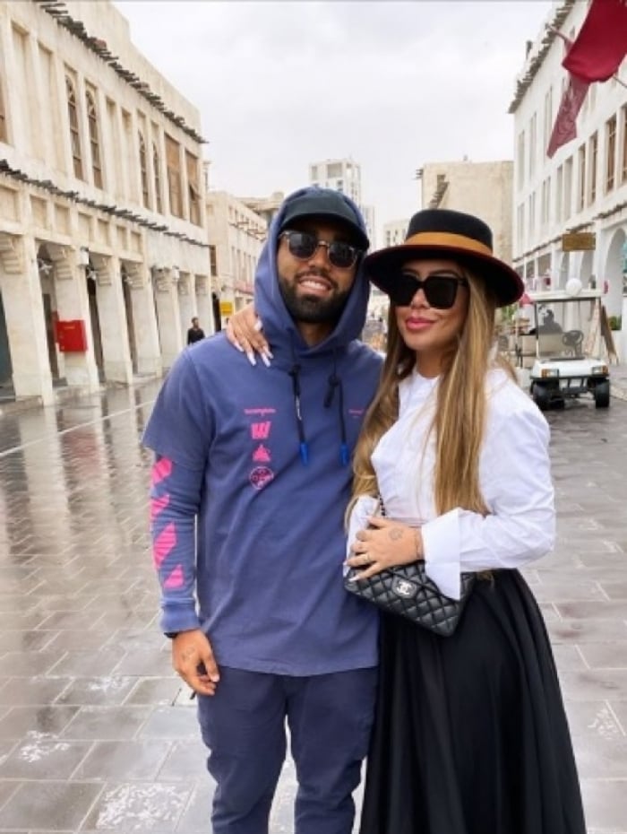 Gabigol e Rafaella Santos no Qatar