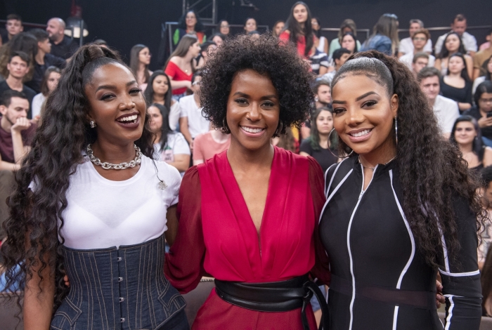 Trio de sucesso: Iza, Maju Coutinho e Ludmilla estão entre as convidadas do programa especial de ano novo