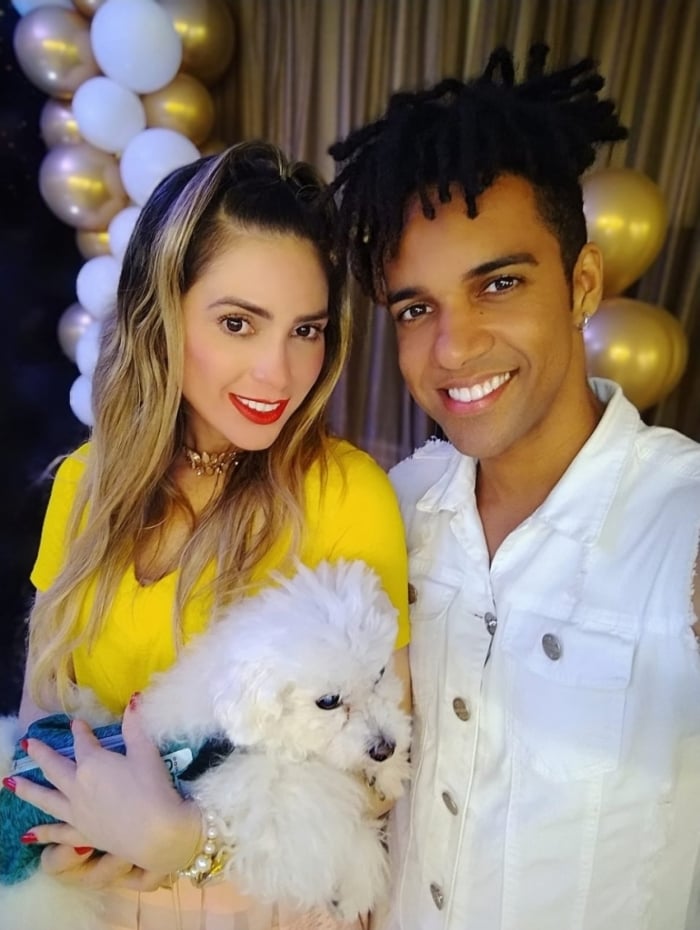 Vinicius D'Black e Nadja Pessoa na virada de ano