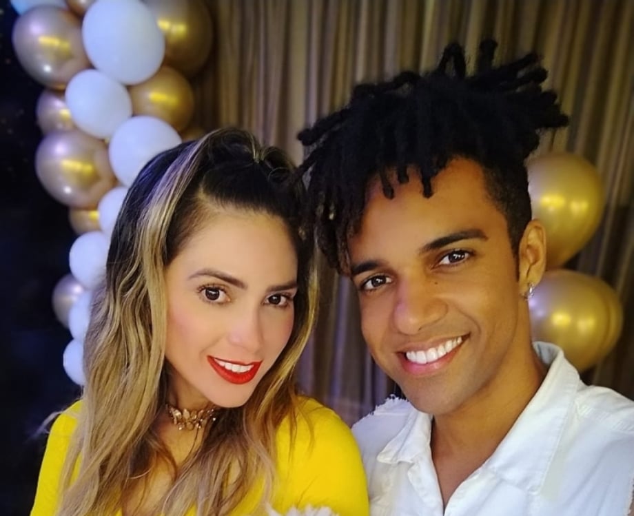 Vinicius D'Black e Nadja Pessoa na virada de ano