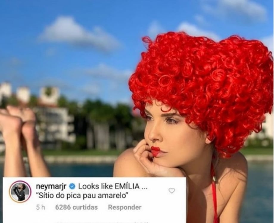 Amanda Cerny responde ao coment&aacute;rio de Neymar