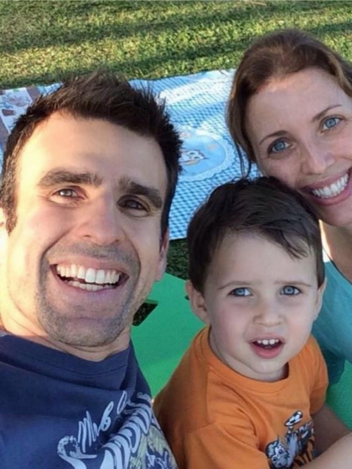 Mendel Bydlowski, da ESPN e o filho