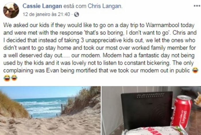 Pais levam modem para tirar f&eacute;rias