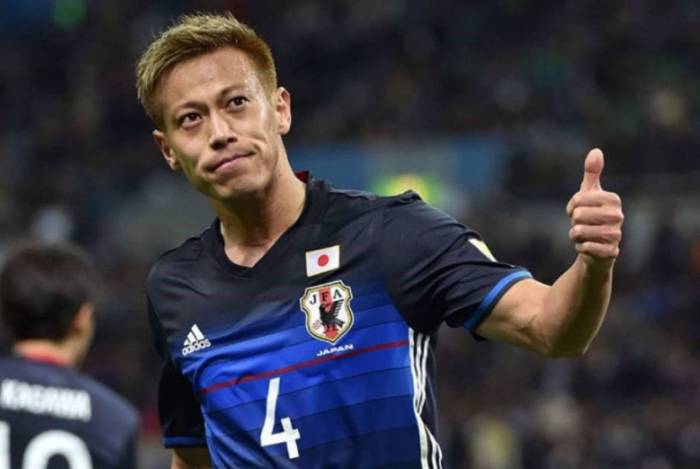 Honda é o quarto maior artilheiro da historia da Seleção Japonesa
