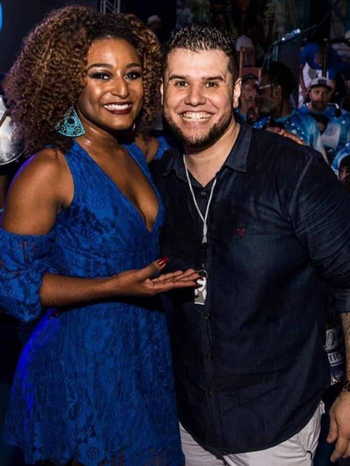 O casal Anderson e Dandara Oliveira