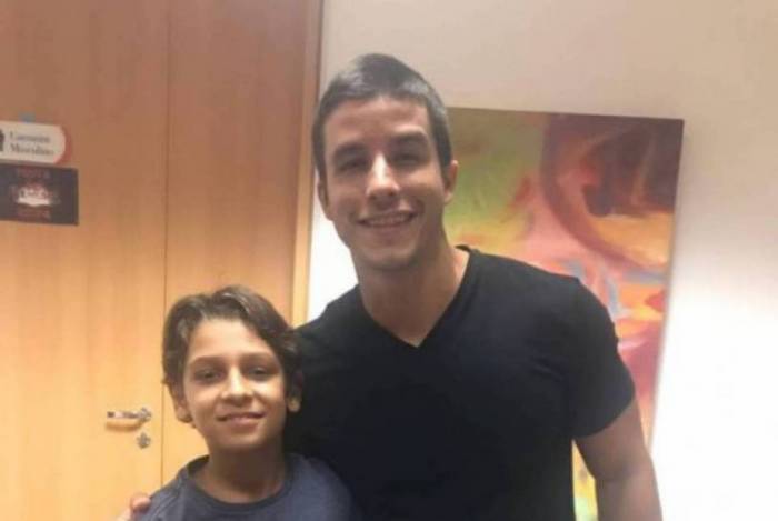 Jo&atilde;o Guilherme Fonseca e Ricky Tavares nos bastidores de 'G&ecirc;nesis' 