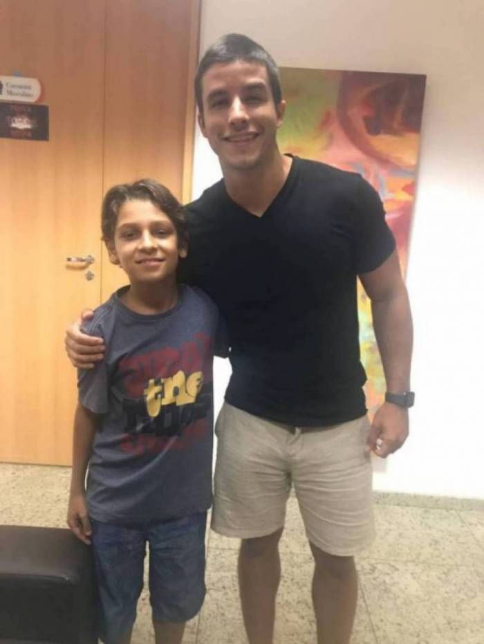 Jo&atilde;o Guilherme Fonseca e Ricky Tavares nos bastidores de 'G&ecirc;nesis' 