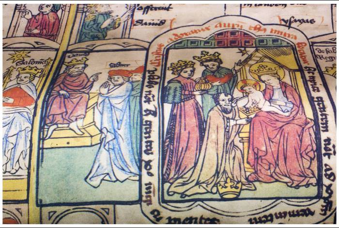 Detalhe de uma alegoria da Mangueira