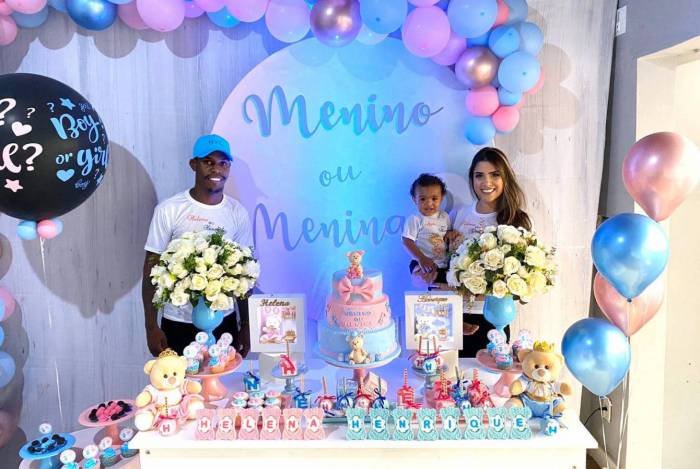 Casal fez chá revelação para descobrir sexo do bebê