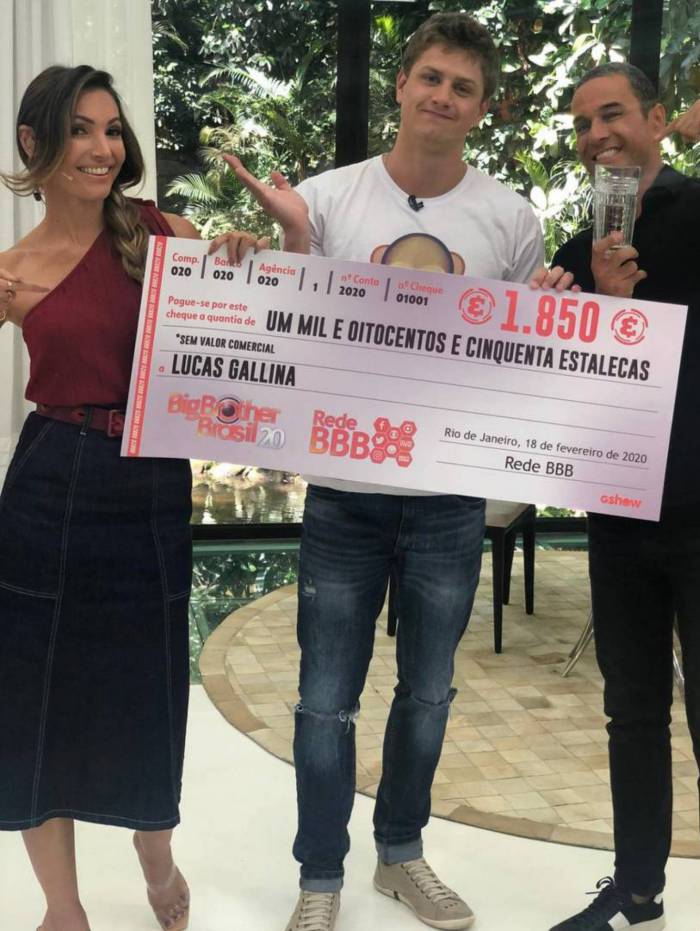 Em brincadeira, 'Mais Você' serve apenas água a Lucas, quarto eliminado do 'BBB20' 