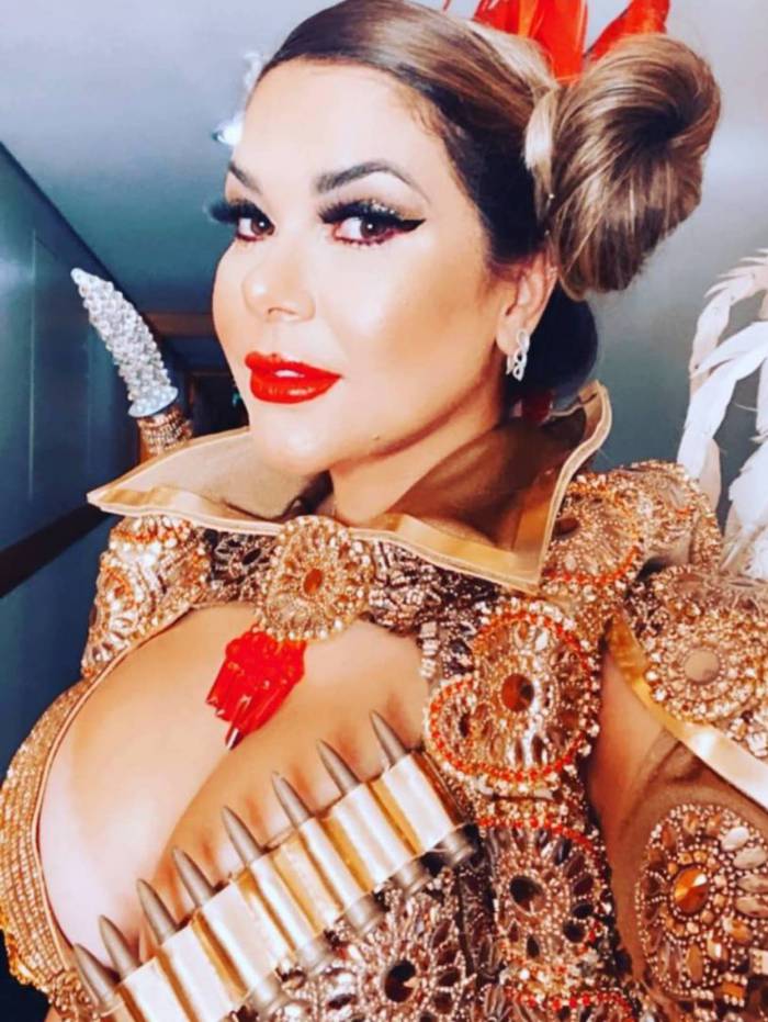 Para ela, a estreia foi com uma emoção e responsabilidade ainda maior vestida de Maria Bonita