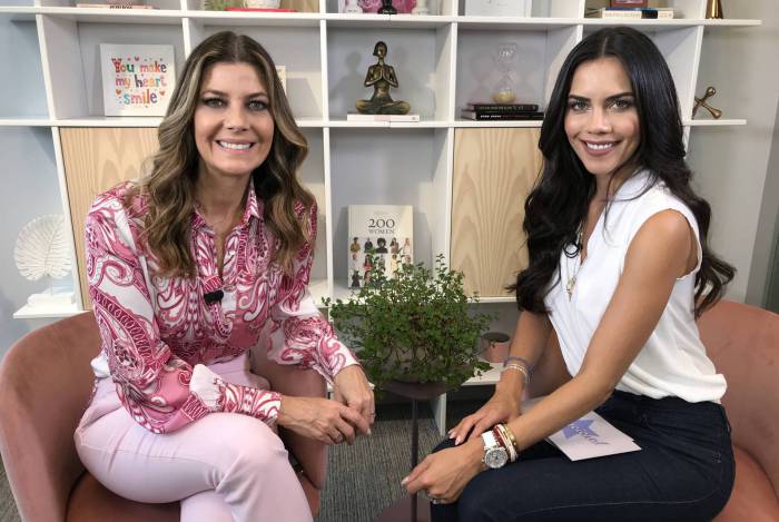 Fabiana Scaranzi e Daniela Albuquerque, no Sensacional da Rede TV