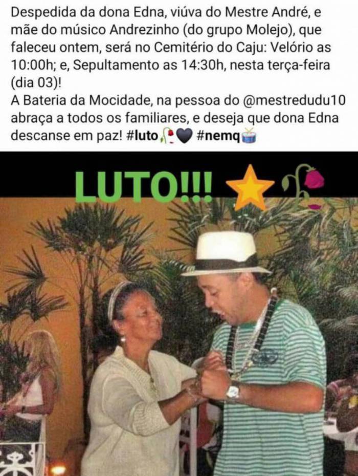Dona Edna e Andrezinho