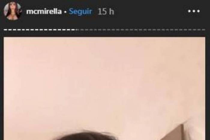 Mc Mirella surge chorando no Instagram