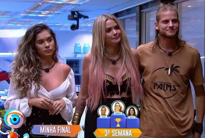 Gizelly, Marcela e Daniel