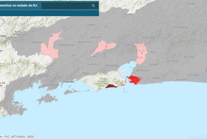 Mapa online mostra locais que têm casos confirmados de coronavírus