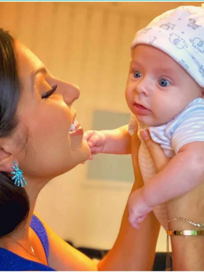 Andressa Ferreira e o filho, Bento