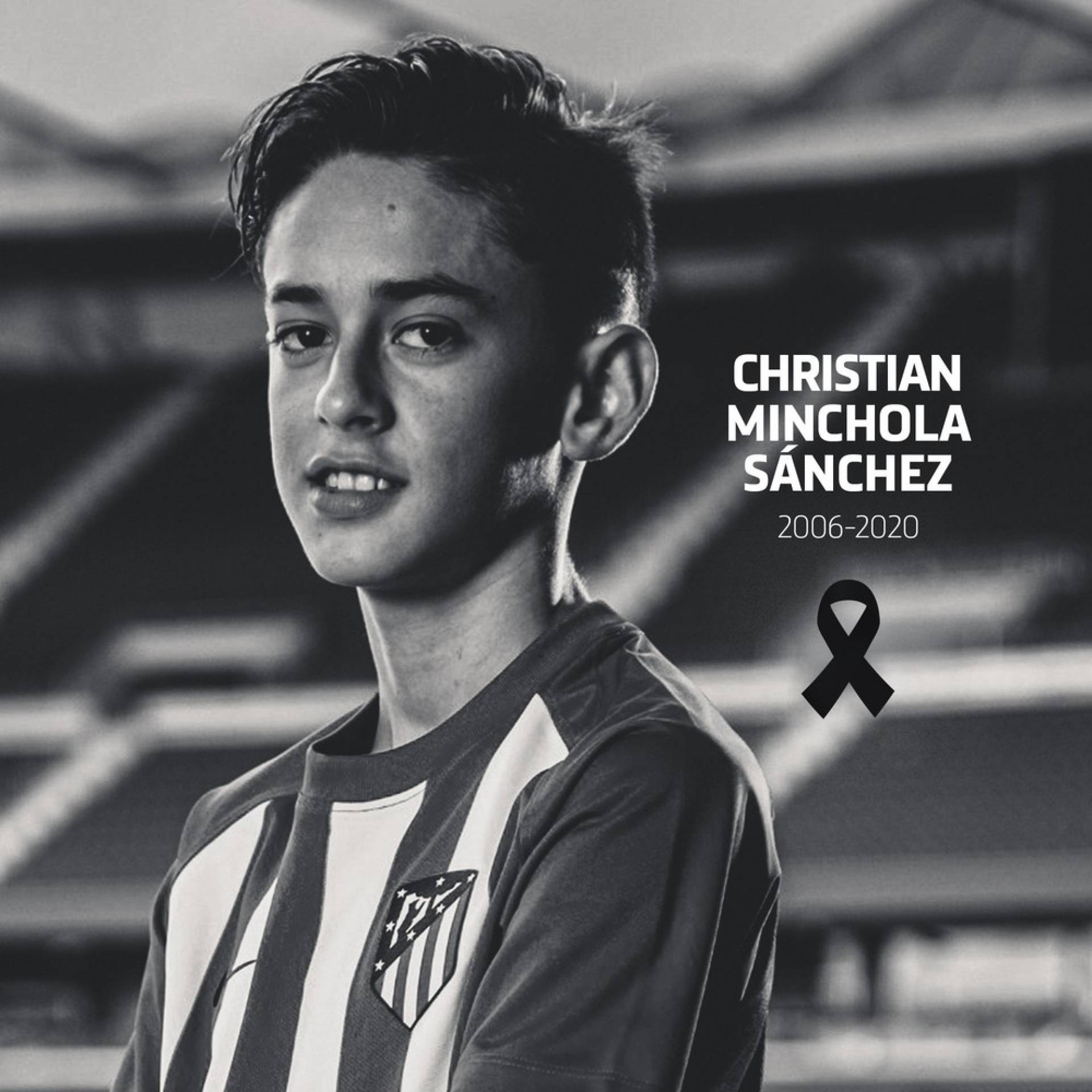 O Atlético de Madrid não revelou a causa da morte de Christian Michola, de 14 anos - Reprodução Instagram