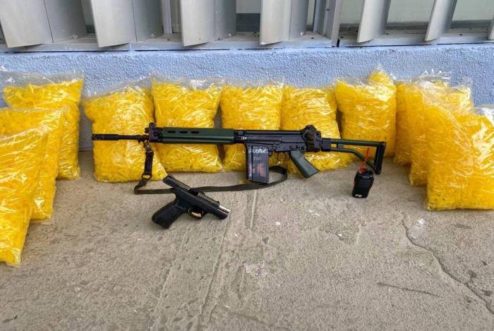 Material apreendido pela PM