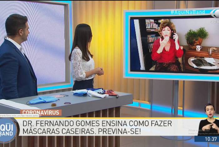 Silvia Poppovic se atrapalha com mÃ¡scara e detona equipe de Bolsonaro