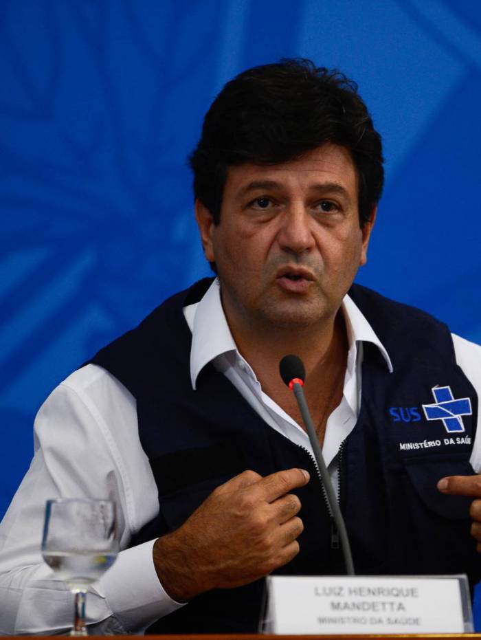O ministro da Sa&uacute;de, Luiz Henrique Mandetta