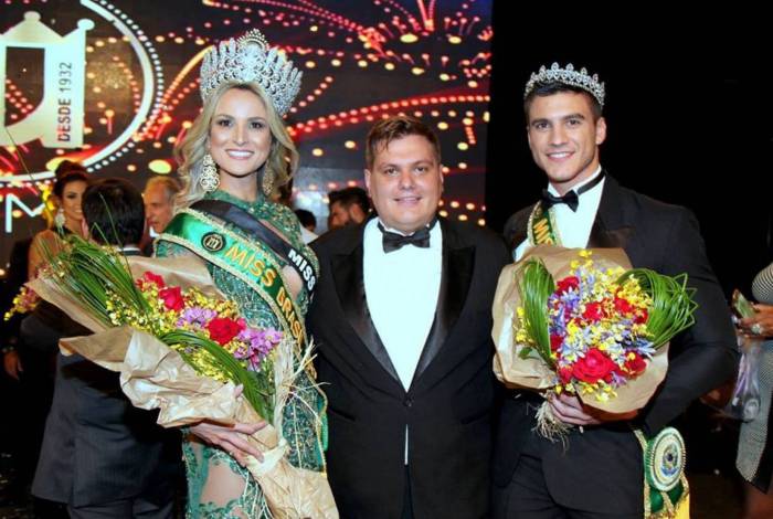 Diretor do Mister Brasil, Thiago Michelasi, no concurso de 2017