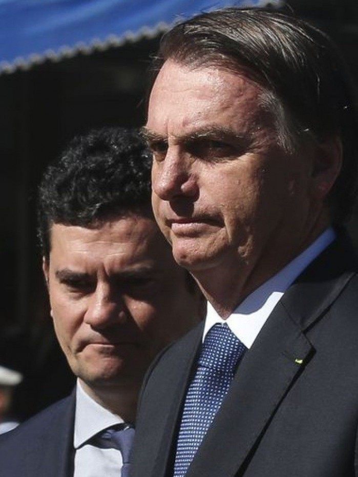 Sergio Moro e Jair Bolsonaro