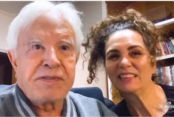  Cid Moreira e a esposa Fátima Sampaio Moreira