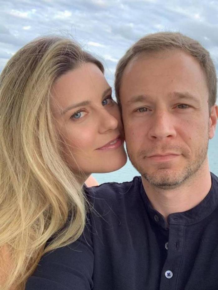 Tiago Leifert e Daiana Garbin