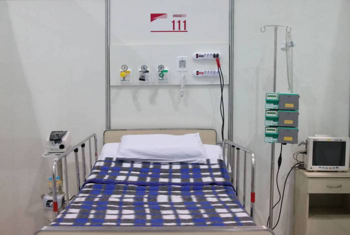 Hospital de campanha para tratamento de covid-19 do Complexo Esportivo do Ibirapuera