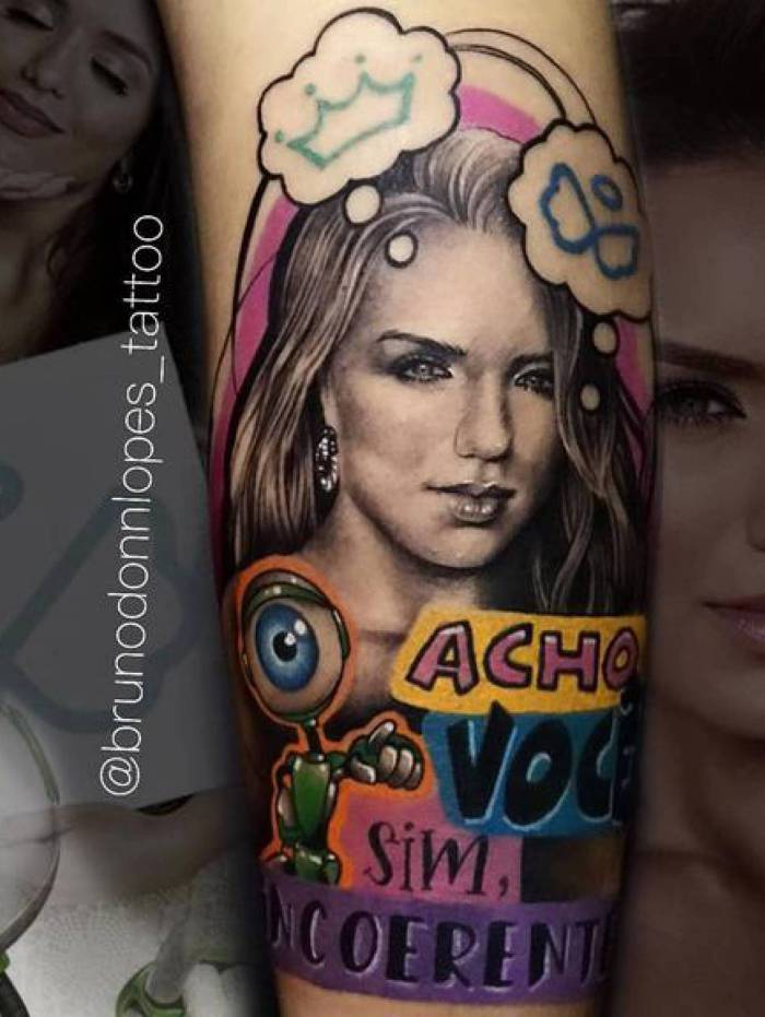 Frase da tatuagem relembra briga entre Rafa e Flay