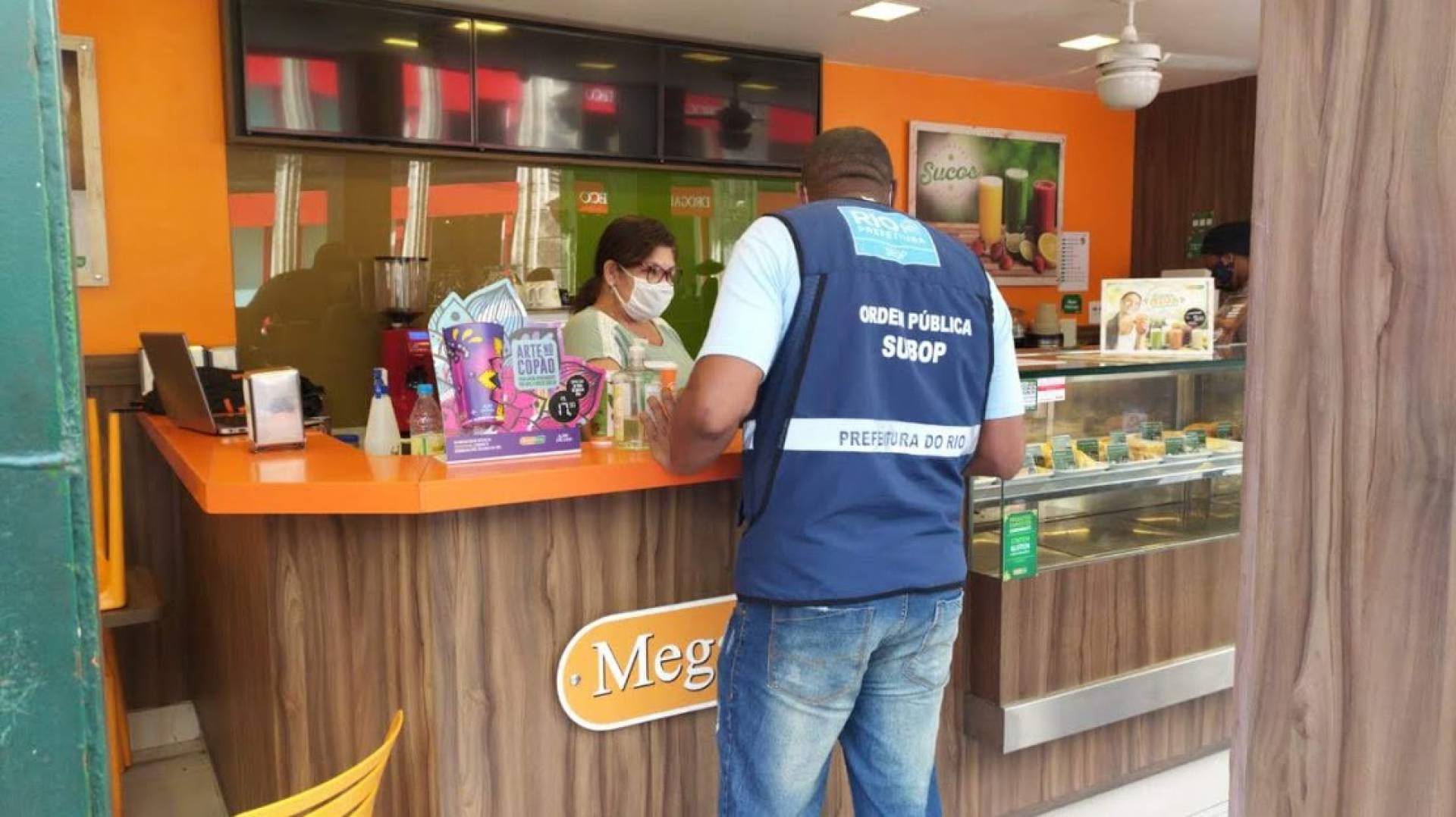 Agente atuando no Centro
