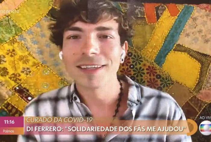 Di Ferrero fala sobre a Covid-19 no 'Encontro com Fátima Bernardes'