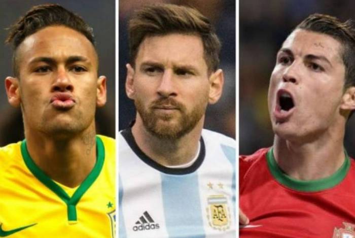Neymar, Messi e Cristiano Ronaldo são os três jogadores mais bem pagos do mundo