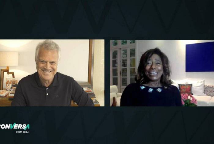 Glória Maria no 'Conversa com Bial'