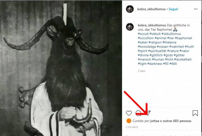 Após sair do armário, ex-cantor gospel surge na web curtindo perfil satânico 