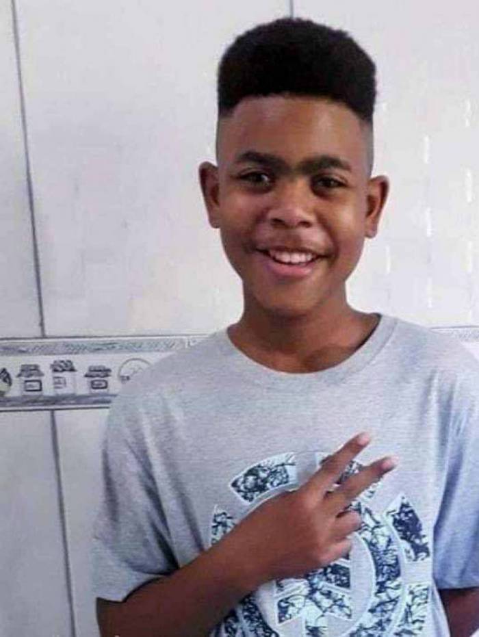 João Pedro Matos Pinto tinha 14 anos e foi morto após ser baleado, no município de São Gonçalo